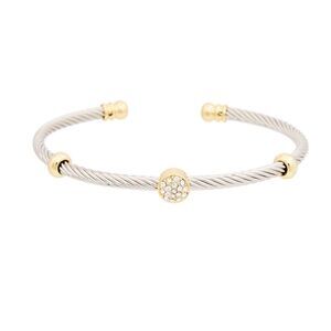 Juvell 18K Plated CZ Cuff